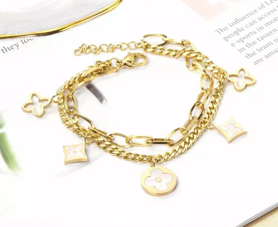 Amelie firkløverarmbånd