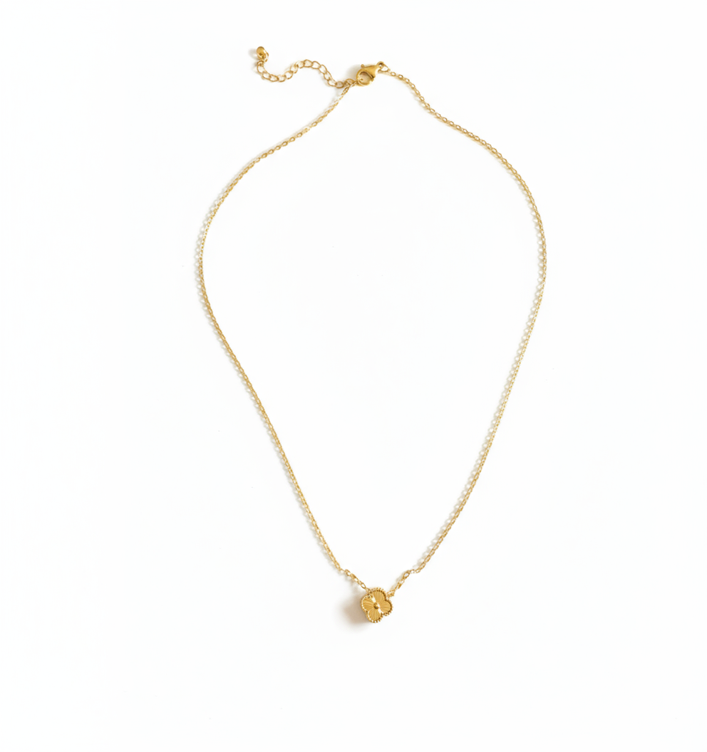 Mini Firkløver Halskæde Guld