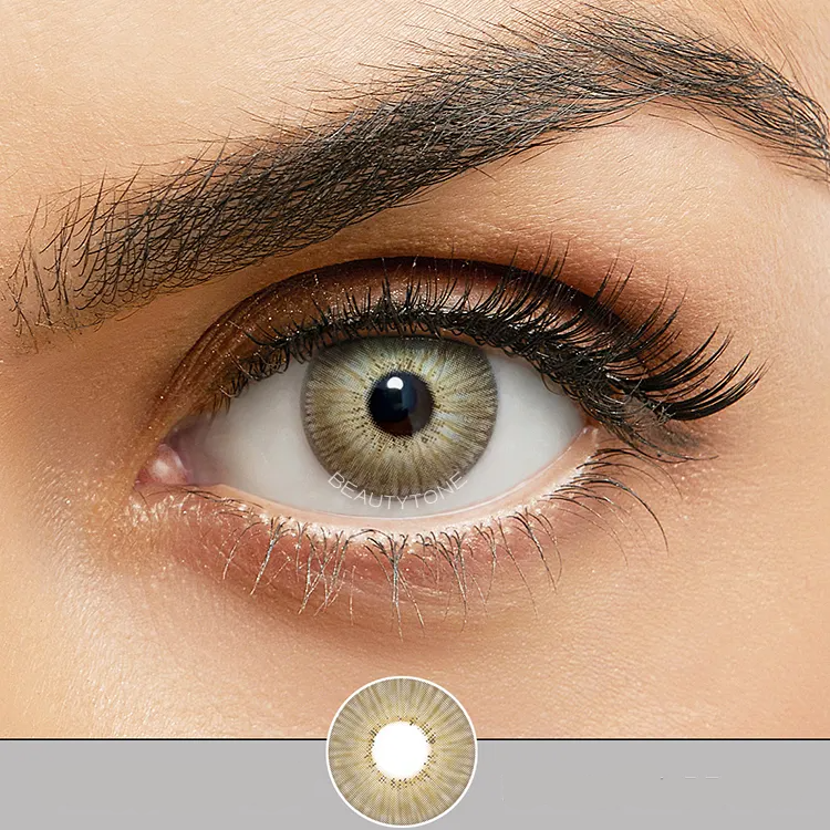 Farvede linser Jewel Brown 1 År