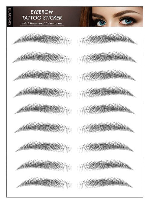 Ögonbryn Tatuering Eyebrow Tattoo 4D Svart