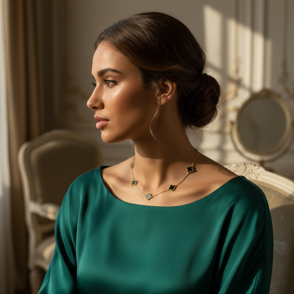 Stella Halskæde Sort