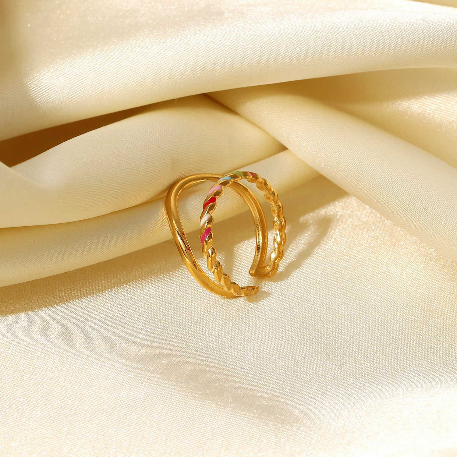 Vrid dubbelt lager Ring