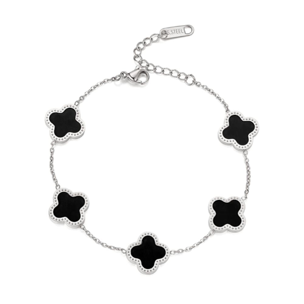 Dobbeltsidig firkløverarmbånd