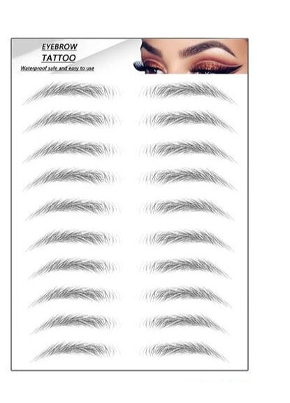 Øjenbryn tatovering sort / Eyebrow Tattoo 4D Svart