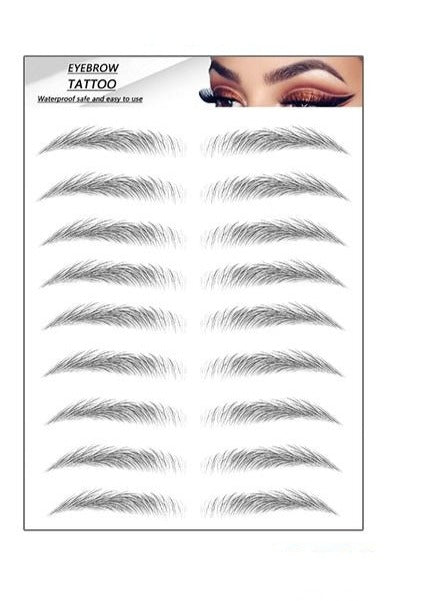 Øjenbryn tatovering sort / Eyebrow Tattoo 4D Svart