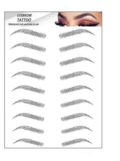 Øjenbryn tatovering sort / Eyebrow Tattoo 4D Svart