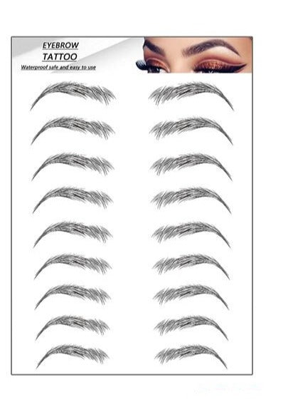 Øjenbryn tatovering sort / Eyebrow Tattoo 4D Svart