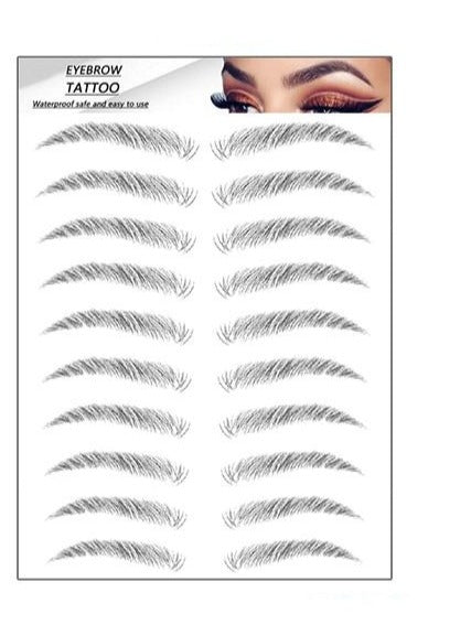 Øjenbryn tatovering sort / Eyebrow Tattoo 4D Svart