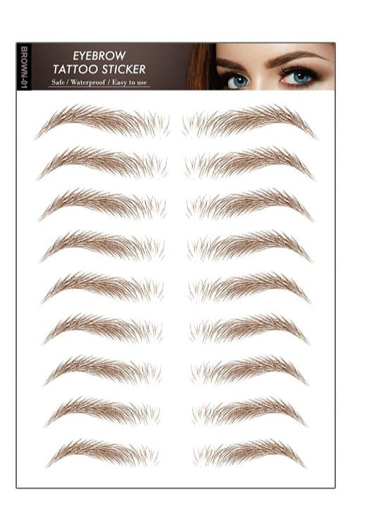 Øjenbryn tatovering / Eyebrow Tattoo 4D Brun