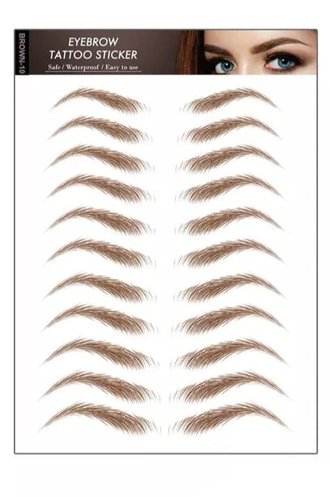 Øjenbryn tatovering Brun / Eyebrow Tattoo 4D Brown