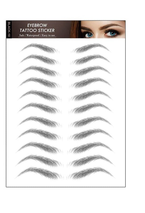 Øjenbryn tatovering sort Eyebrow Tattoo 4D Black