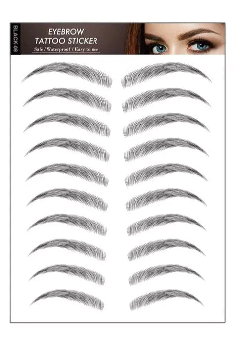 Øjenbryn tatovering sort Eyebrow Tattoo 4D Black