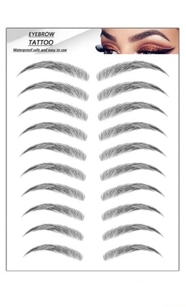 Øjenbryn tatovering sort / Eyebrow Tattoo 4D Svart