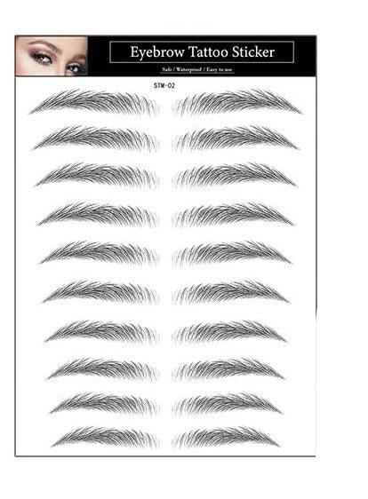 Øjenbryn tatovering sort Eyebrow Tattoo 4D Black