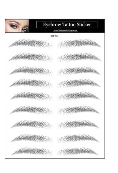Øjenbryn tatovering sort Eyebrow Tattoo 4D Black