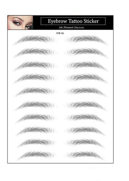 Øjenbryn tatovering sort Eyebrow Tattoo 4D Black