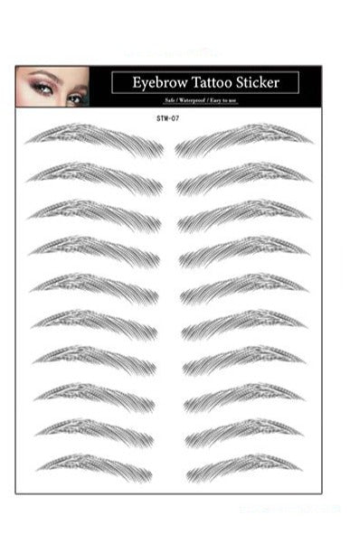 Øjenbryn tatovering sort Eyebrow Tattoo 4D Black