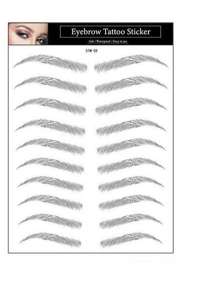 Øjenbryn tatovering sort Eyebrow Tattoo 4D Black
