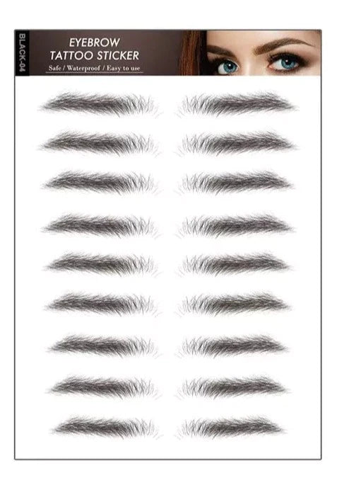 Øjenbryn tatovering sort Eyebrow Tattoo 4D Black