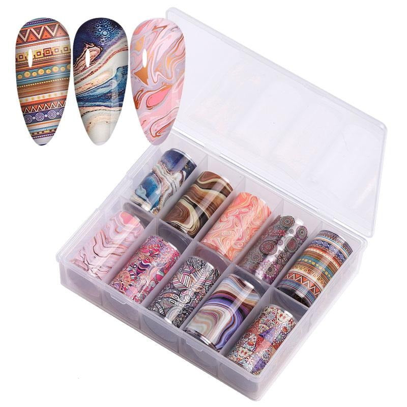 Nail Art Foil 10 Rullar