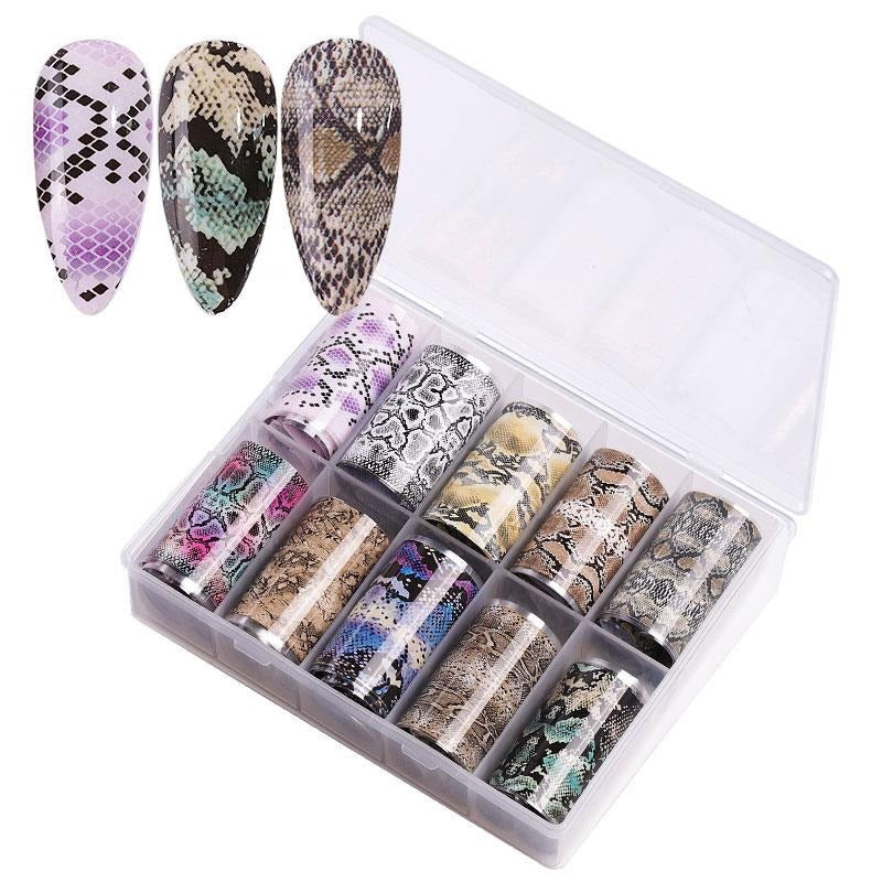 Nail Art Foil 10 Rullar