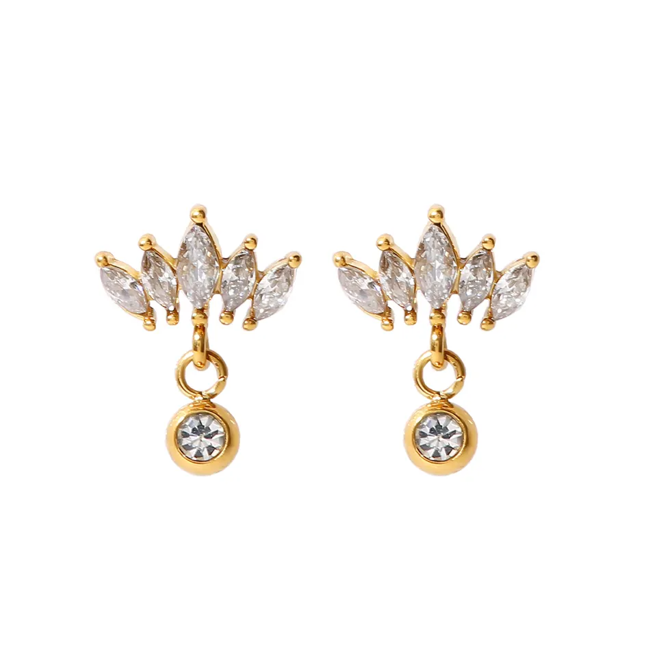 Maura Crown Studs øreringe