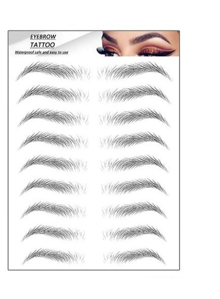 Øjenbryn tatovering sort / Eyebrow Tattoo 4D Svart