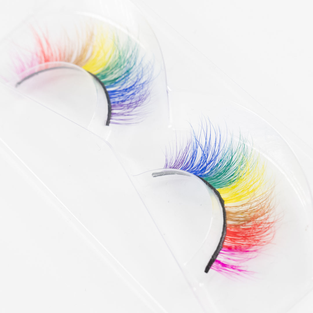 Rainbow falske øyevipper 3D øyevipper